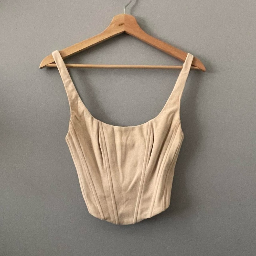 Elegant Cream Crop Top